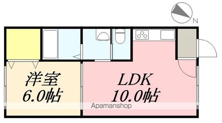 ピュアパレス桔梗(ピュアパレスキキョウ)403の間取り