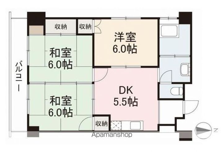 中村第一ビル703の間取り