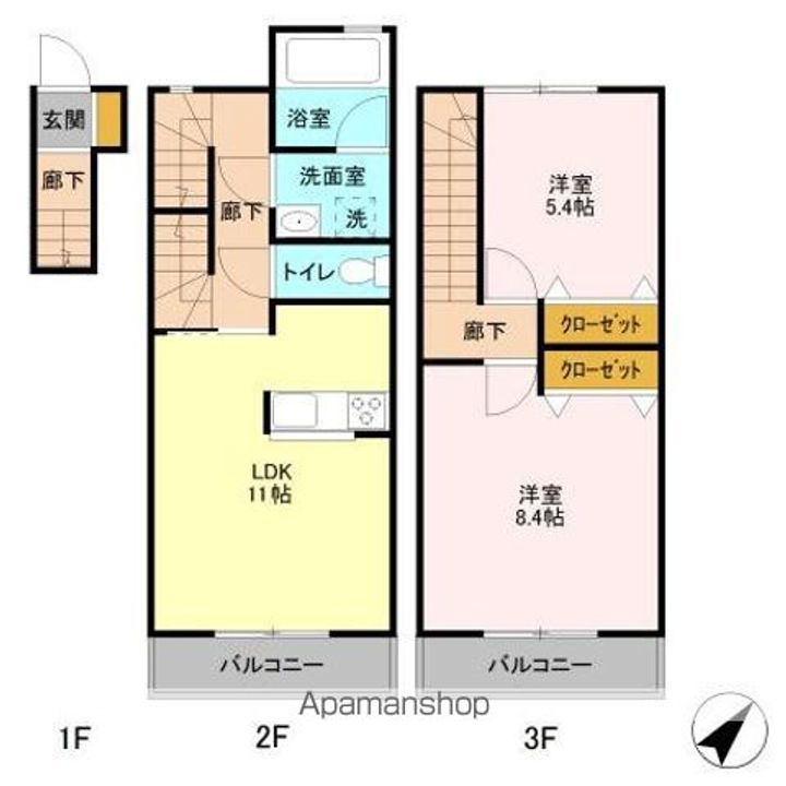 アルカサル北柏の間取り