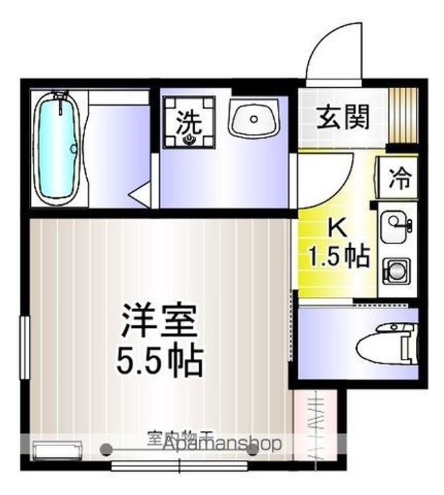 神奈川県川崎市高津区下作延3丁目の賃貸アパートの間取り