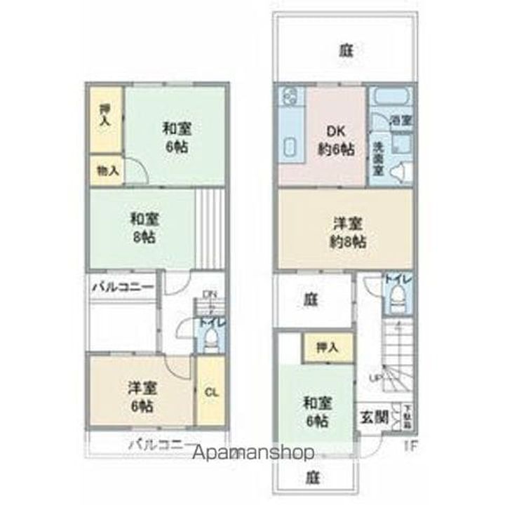 愛知県名古屋市守山区大谷町(一戸建)の賃貸物件戸建ての間取り