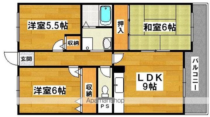 コーポレイトハウスダイリン501の間取り