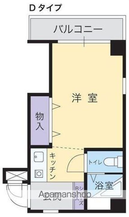 香川県高松市昭和町1丁目の賃貸マンションの間取り