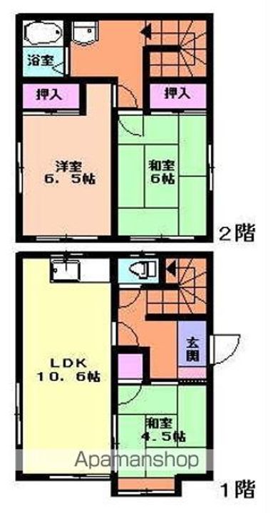 岩手県一関市山目字才天(一戸建)の賃貸物件戸建ての間取り