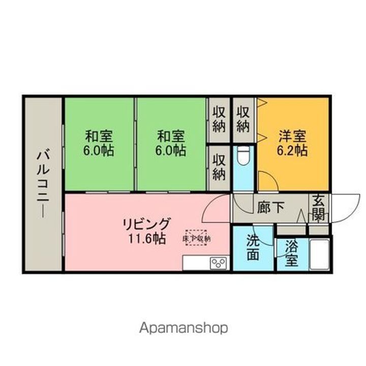 シャトレ和白(和白)の間取り
