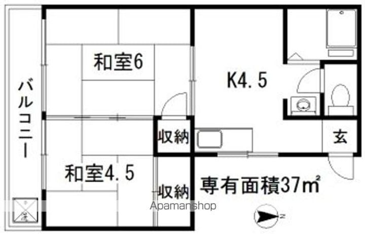 川端マンション301の間取り