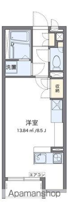レオネクストリバーサイドの間取り