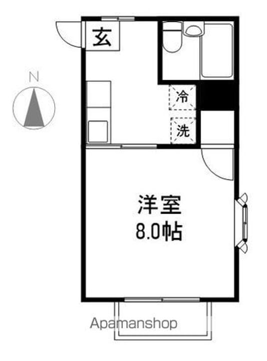 長野県長野市大字高田の賃貸アパートの間取り