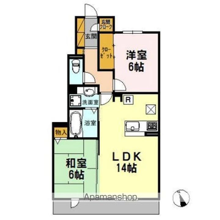 北野翠亭エアリクス 北野翠亭IIの間取り