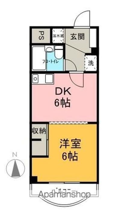 開智ハイツ105の間取り