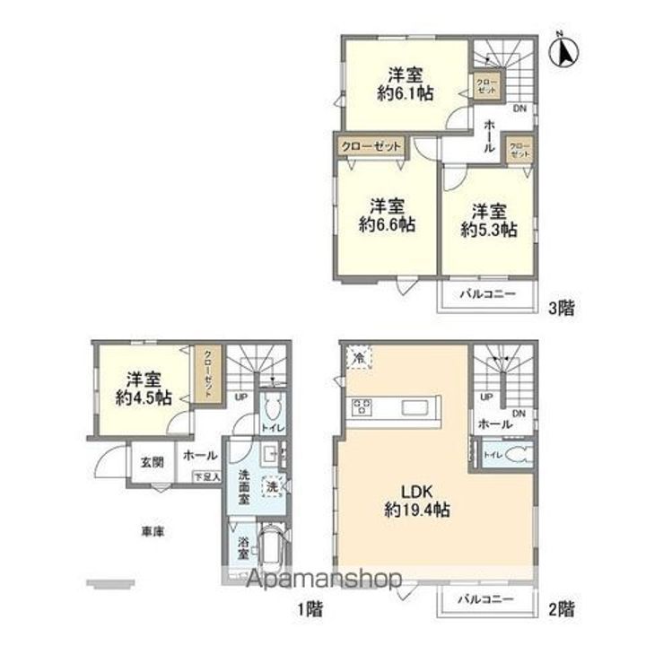 埼玉県川口市大字辻(一戸建)の賃貸物件の間取り