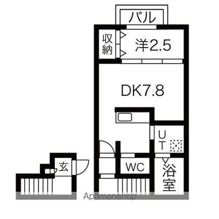 グランドール川内Ⅰの間取り