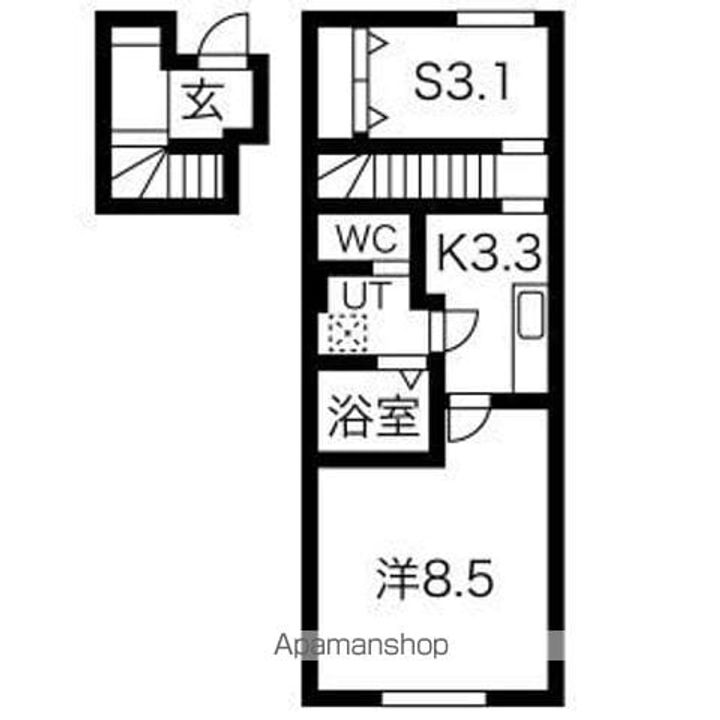 ル・メイユール上江釣子206の間取り