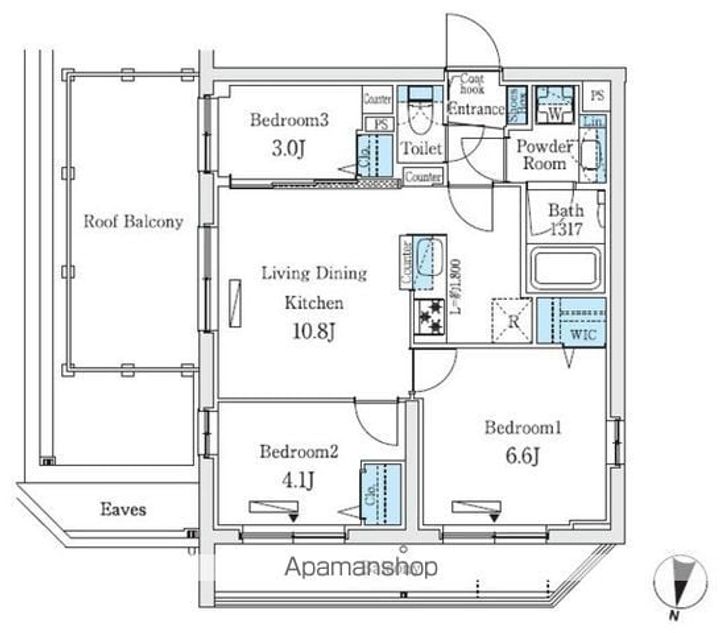 プライムブリス中野富士見町Ⅱの間取り