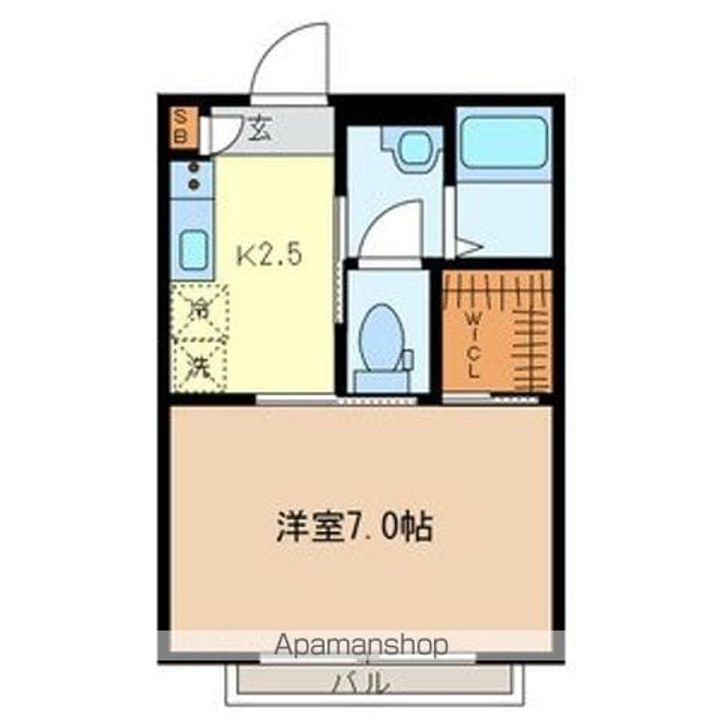 プラザメゾン202号室の間取り