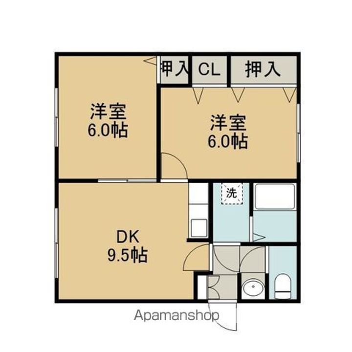 北日本ハイムA101の間取り