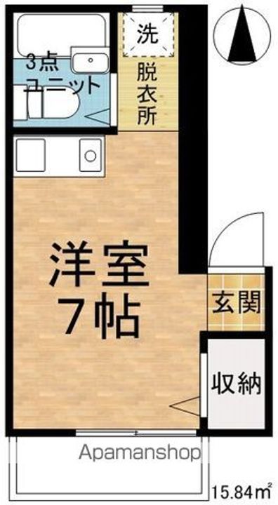 プレジール中西201の間取り