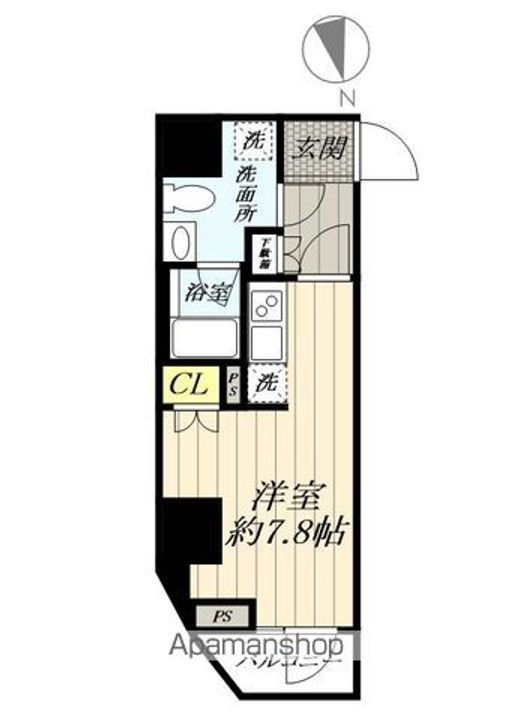 埼玉県三郷市三郷1丁目の賃貸マンションの間取り