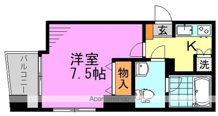 東京都杉並区高円寺南4丁目の賃貸マンションの間取り