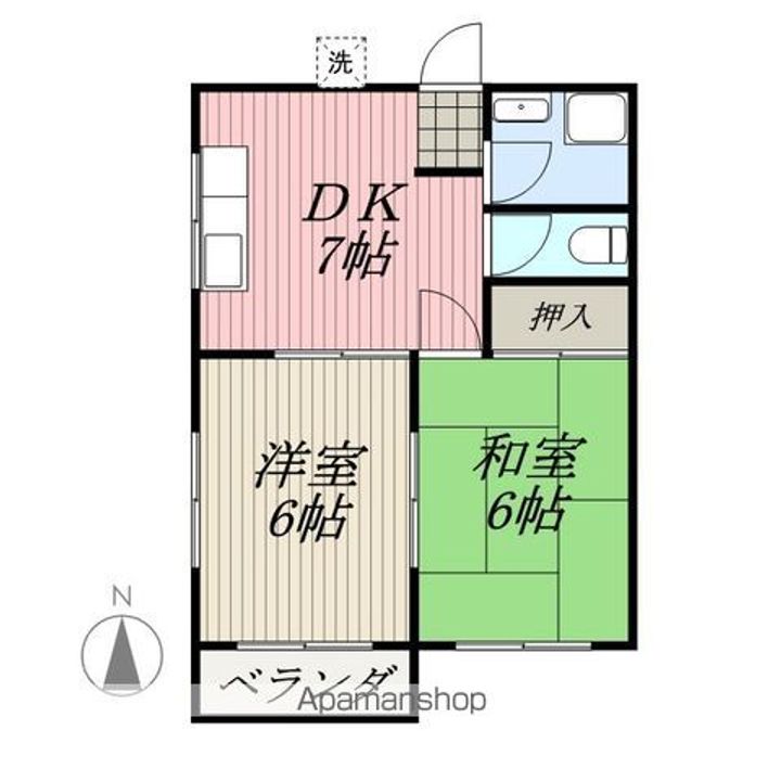 コーポコスモス303の間取り