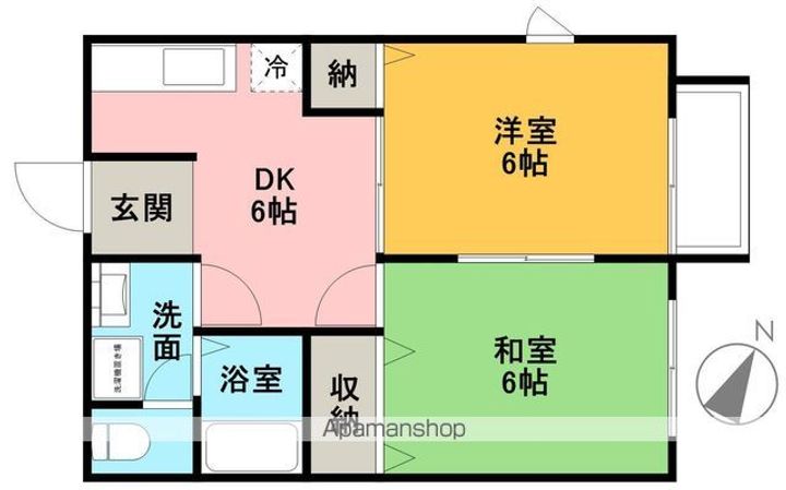 ハイライフ緑苑101の間取り