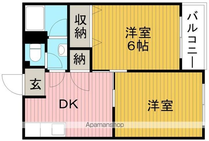 マンション華の間取り