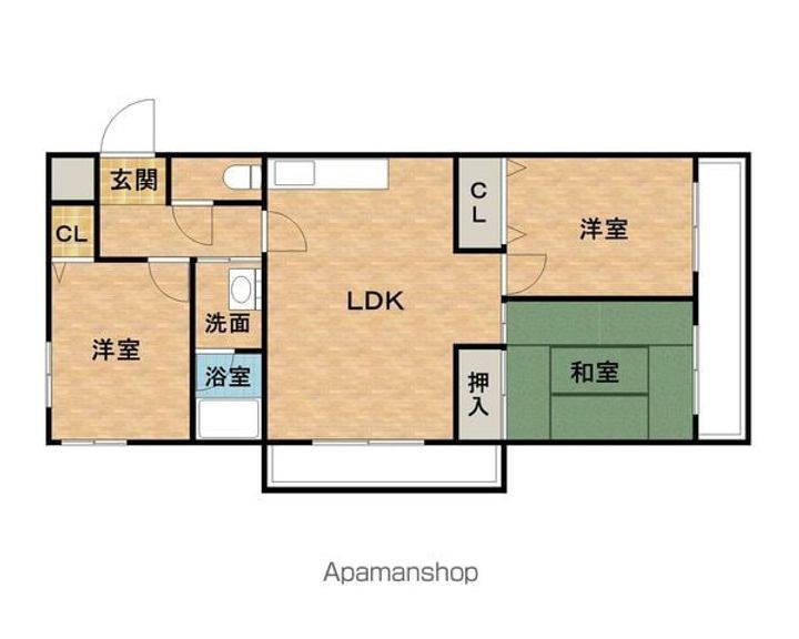 城南マンションⅡの間取り
