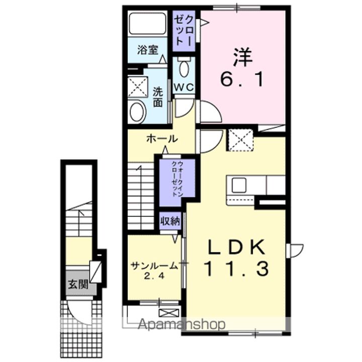 メゾンドランの間取り