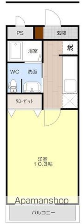 愛媛県松山市和泉北1丁目の賃貸マンションの間取り