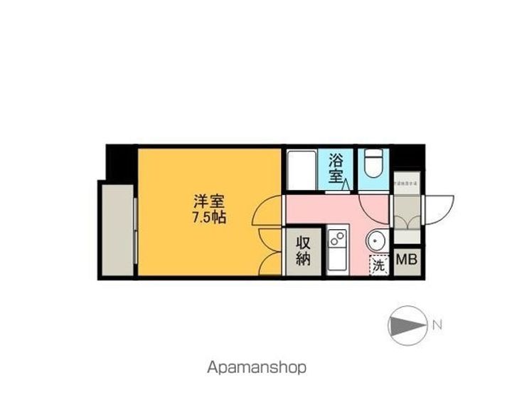 愛知県名古屋市千種区吹上1丁目の賃貸マンションの間取り