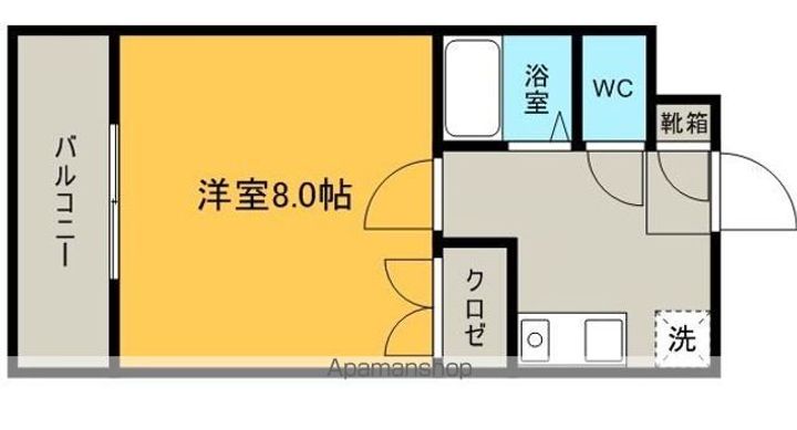 福岡県福岡市東区原田2丁目の賃貸アパートの間取り