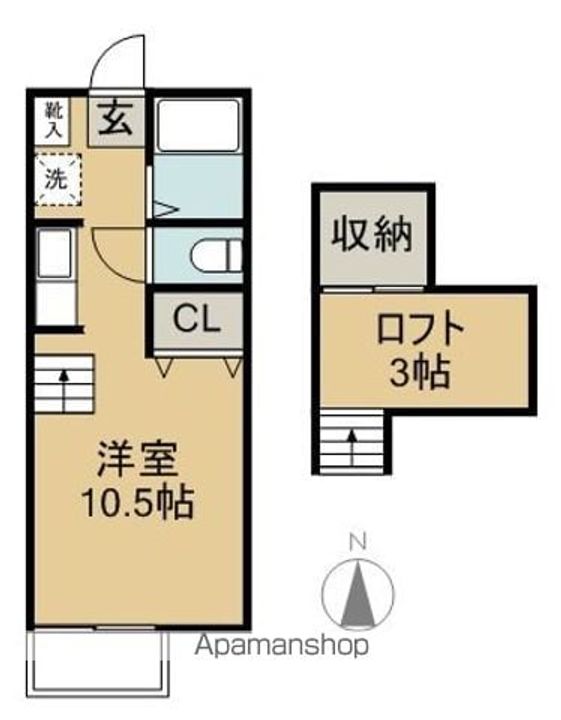 コーポこうの101の間取り