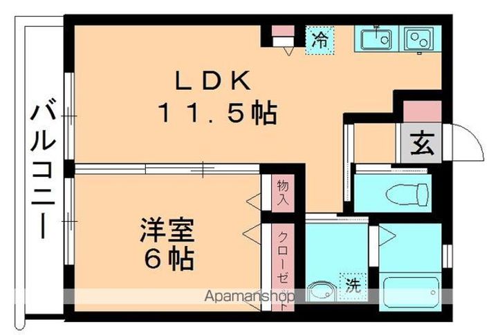 ルミエールⅢ202の間取り