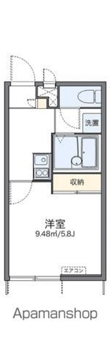 東京都小金井市貫井北町1丁目の賃貸アパートの間取り