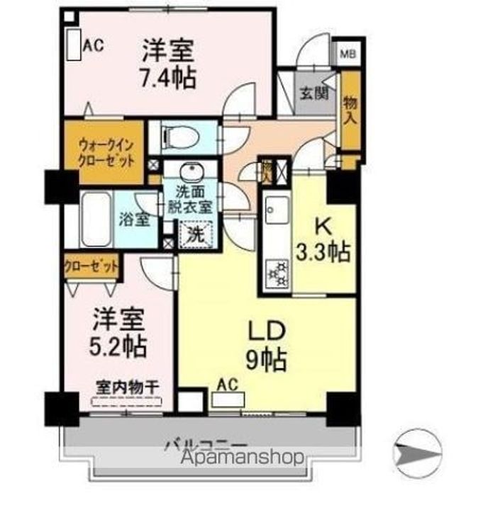 アコール北千住の間取り