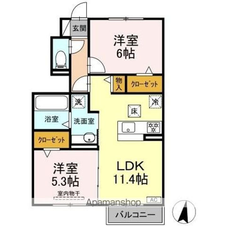 DーROOM FOURTH B棟の間取り