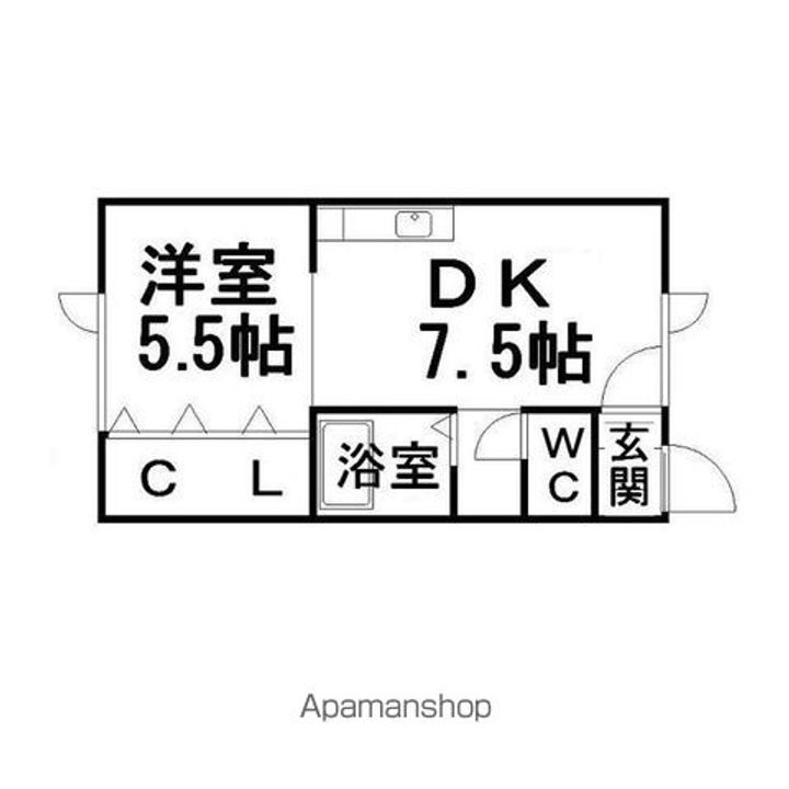 フィールドハウスⅡ107の間取り