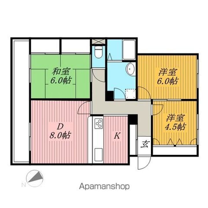 ペルル稲毛の間取り