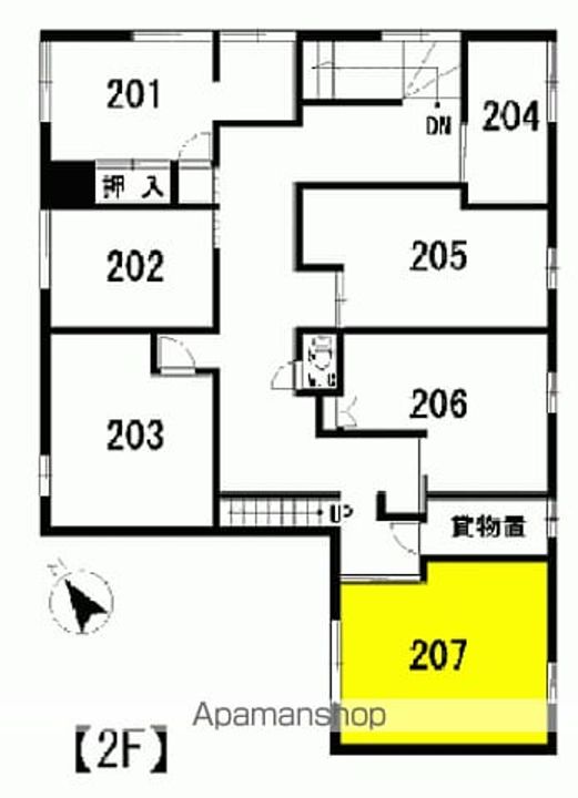 パル小名浜207の間取り
