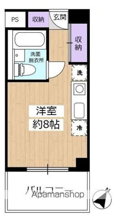 滋賀県大津市雄琴北2丁目の賃貸アパートの間取り