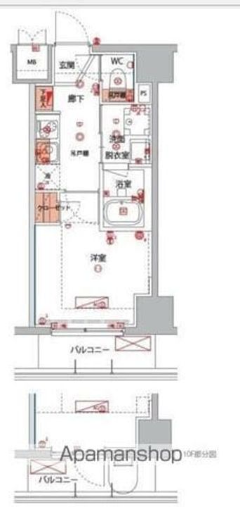 ハーモニーレジデンス横浜大通り公園EIRAKUの間取り