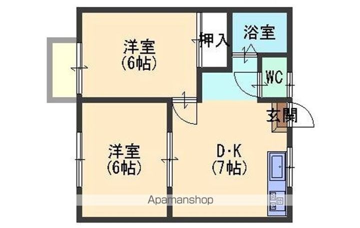 古川ランドB棟-13の間取り