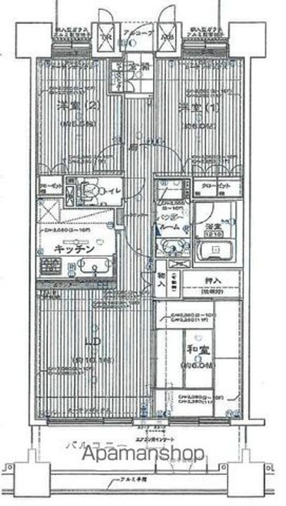 サンデュエル北上403の間取り
