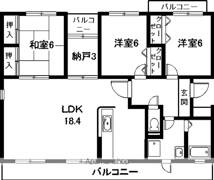 ウイスタリア・ヴィラの間取り