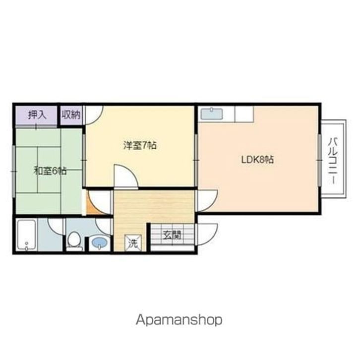 ハイツB&K102の間取り