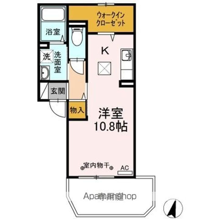 サニーハウス東 Cの間取り