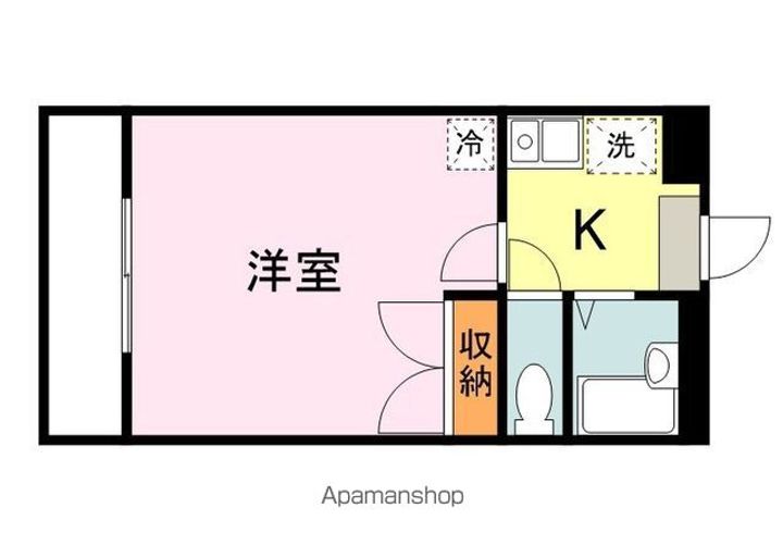 広島県福山市西深津町6丁目の賃貸アパートの間取り
