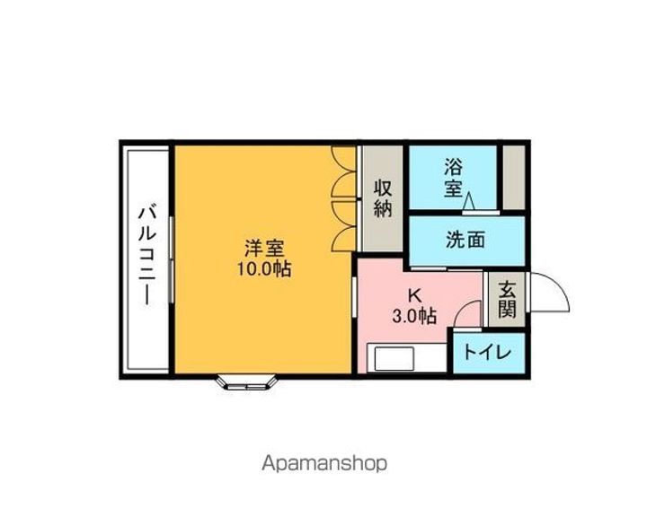 愛知県愛西市北一色町西田面の賃貸アパートの間取り