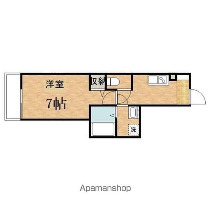 MELDIA長沼Ⅱの間取り