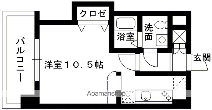 ピュアドームステイツ博多402の間取り